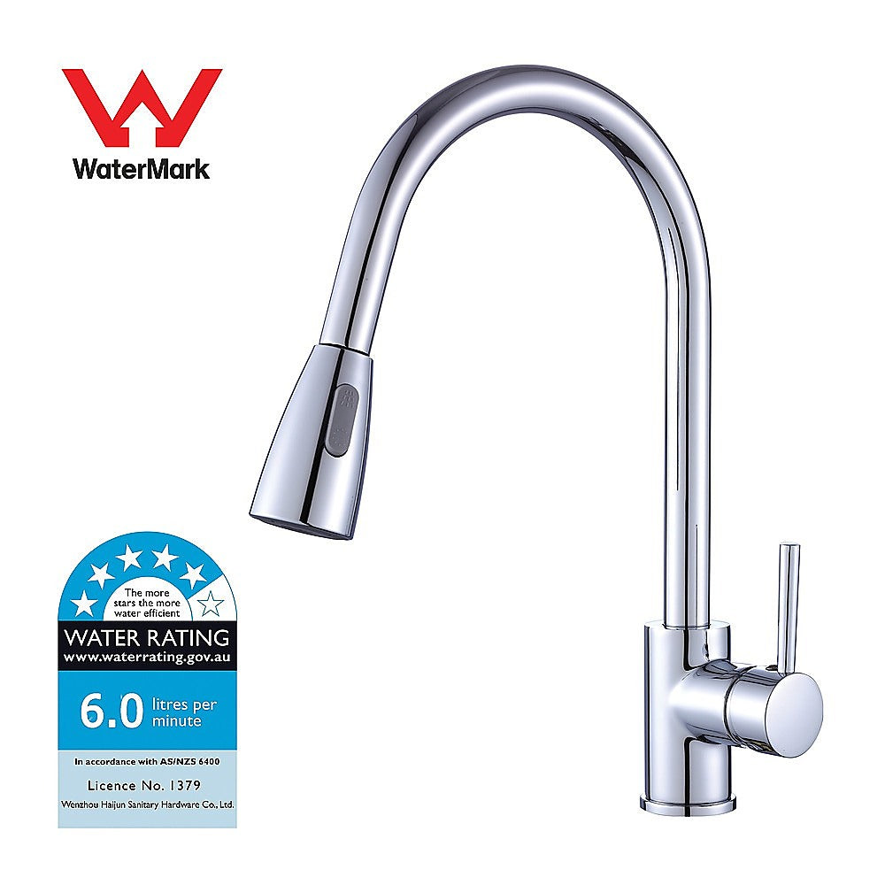 Tap & Sink Accessories: Basin Mixer Pull-Down Tap Faucet -Kitchen Laundry Bathroom Sink