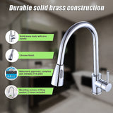 Tap & Sink Accessories: Basin Mixer Pull-Down Tap Faucet -Kitchen Laundry Bathroom Sink