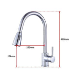 Tap & Sink Accessories: Basin Mixer Pull-Down Tap Faucet -Kitchen Laundry Bathroom Sink