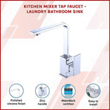 Tap & Sink Accessories: Kitchen Mixer Tap Faucet - Laundry Bathroom Sink