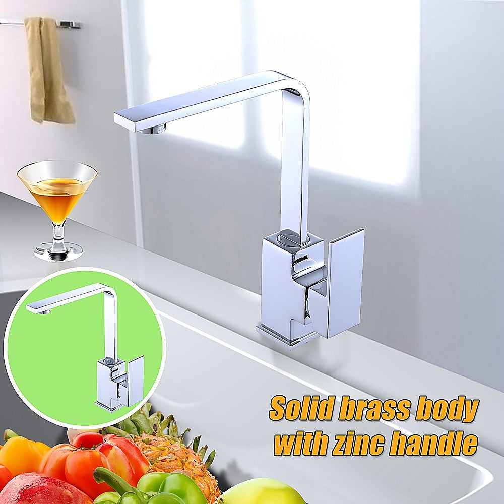 Tap & Sink Accessories: Kitchen Mixer Tap Faucet - Laundry Bathroom Sink