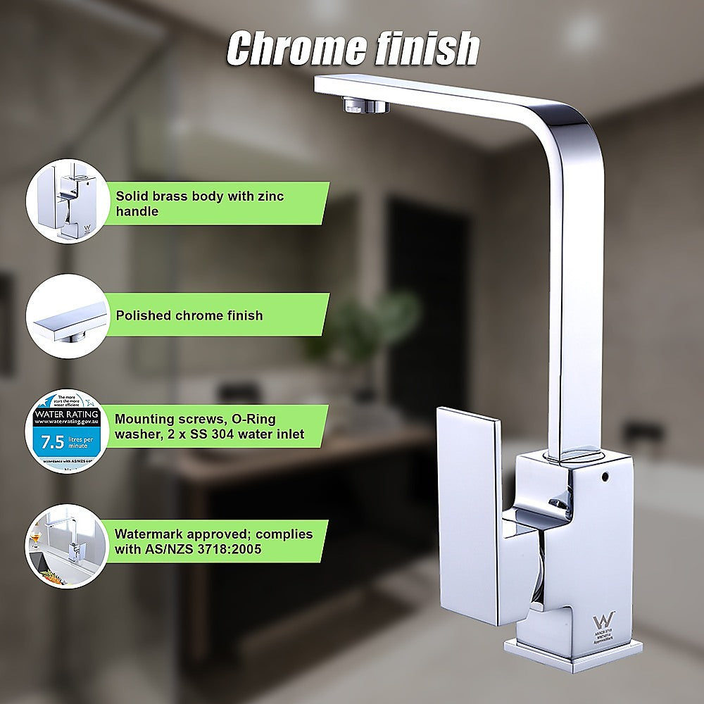 Tap & Sink Accessories: Kitchen Mixer Tap Faucet - Laundry Bathroom Sink