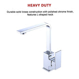 Tap & Sink Accessories: Kitchen Mixer Tap Faucet - Laundry Bathroom Sink