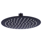 200mm Shower Head Round 304SS Electroplated Matte Black Finish