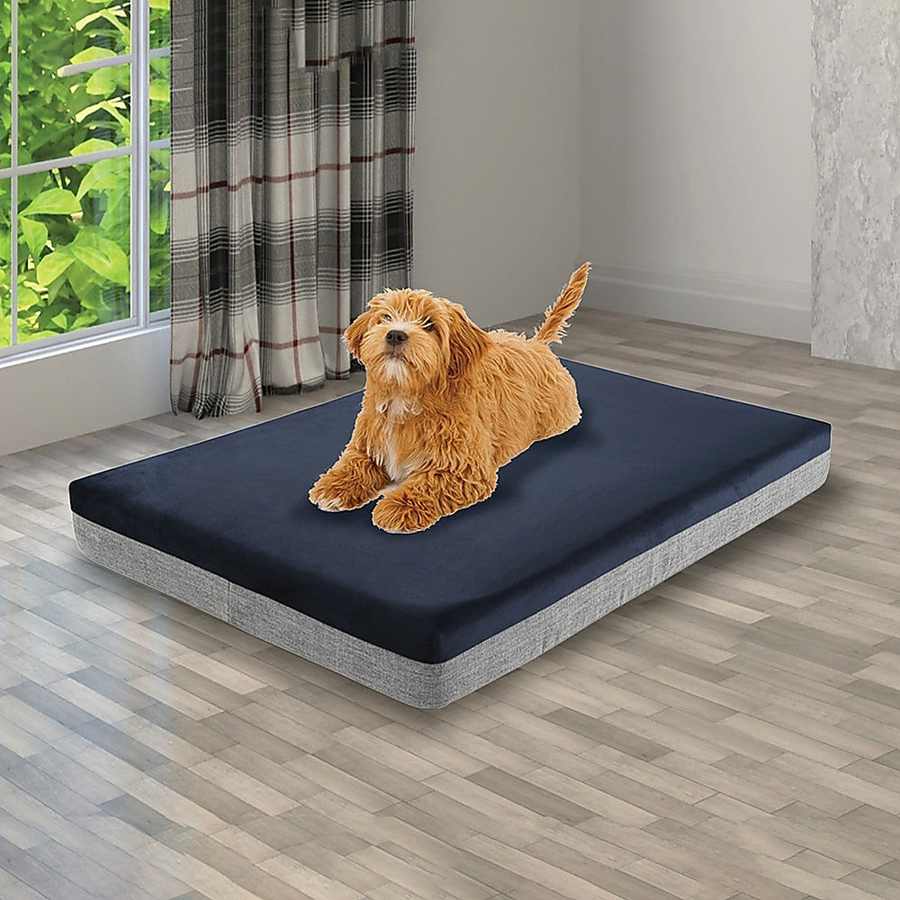 Dog Beds: Memory Foam Dog Bed 12CM Thick Large Orthopedic Dog Pet Beds Waterproof Big