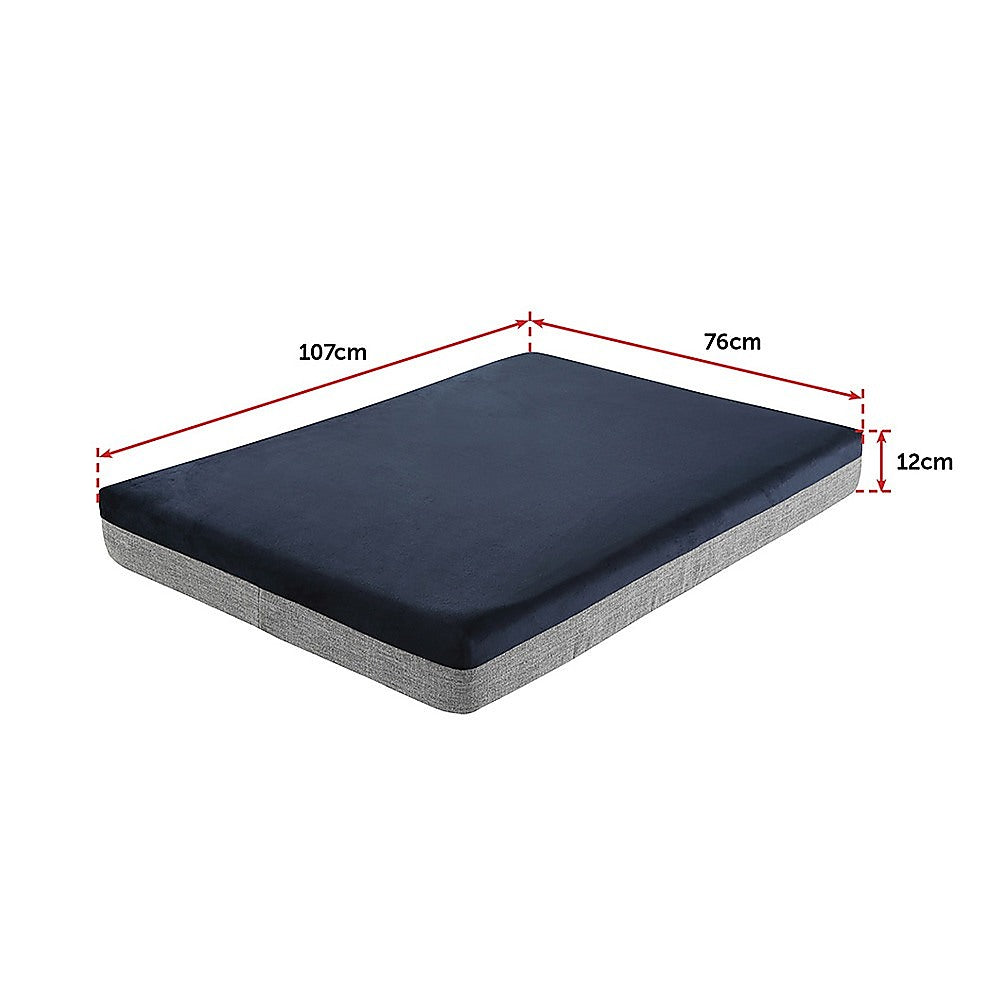 Dog Beds: Memory Foam Dog Bed 12CM Thick Large Orthopedic Dog Pet Beds Waterproof Big