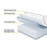 King Single Mattress: King Single 30cm Green Tea Memory Foam Mattress  Cooling Comfort with CertiPUR-US Certified Foam