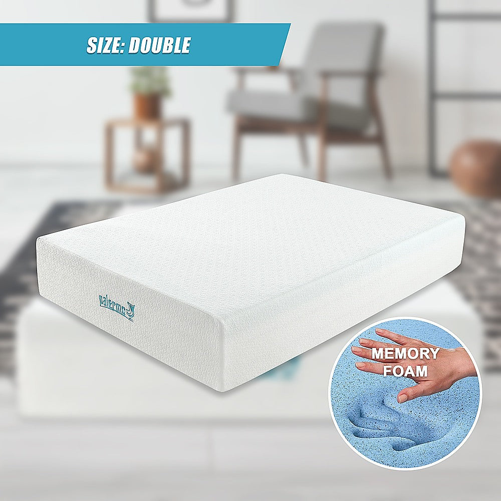 Double Mattress: Double 30cm Green Tea Memory Foam Mattress  Cooling Comfort with CertiPUR-US Certified Foam