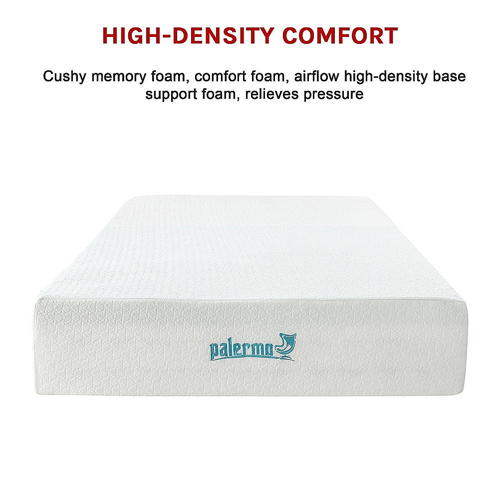 Double Mattress: Double 30cm Green Tea Memory Foam Mattress  Cooling Comfort with CertiPUR-US Certified Foam