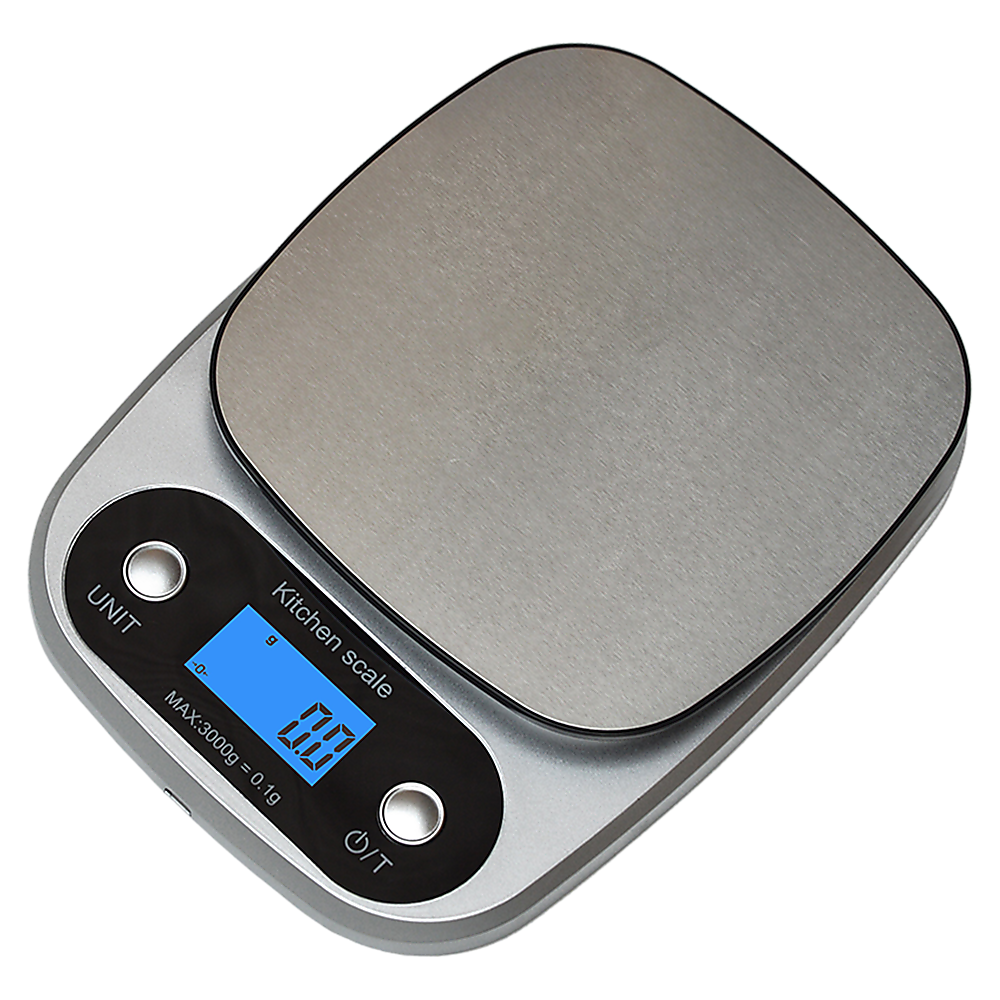 Kitchen Scales: 0.1g Digital Kitchen Scale 3kg Rechargeable High Precision Food