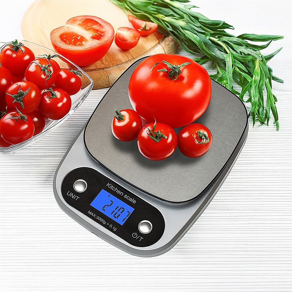 Kitchen Scales: 0.1g Digital Kitchen Scale 3kg Rechargeable High Precision Food