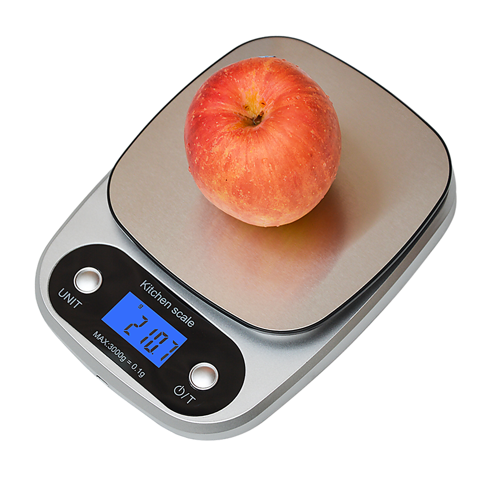 Kitchen Scales: 0.1g Digital Kitchen Scale 3kg Rechargeable High Precision Food