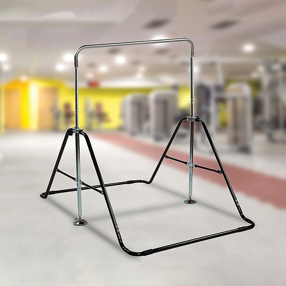 Gym Equipment & Accessories: Kids Gymnastics Bars Training Horizontal Bar Monkey Kip Bar Black