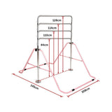 Gymnastics: Kids Gymnastics Bars Training Horizontal Bar Monkey Kip Bar Pink