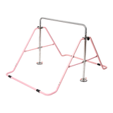 Gymnastics: Kids Gymnastics Bars Training Horizontal Bar Monkey Kip Bar Pink