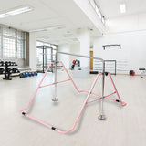 Gymnastics: Kids Gymnastics Bars Training Horizontal Bar Monkey Kip Bar Pink