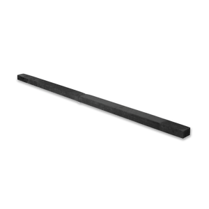 2.2m Gymnastics Folding Balance Beam Black Synthetic Suede