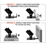 Gym Equipment & Accessories: Landmine T Bar Row Platform 360 Degree Swivel for 1 & 2 Inch Bars Olympic