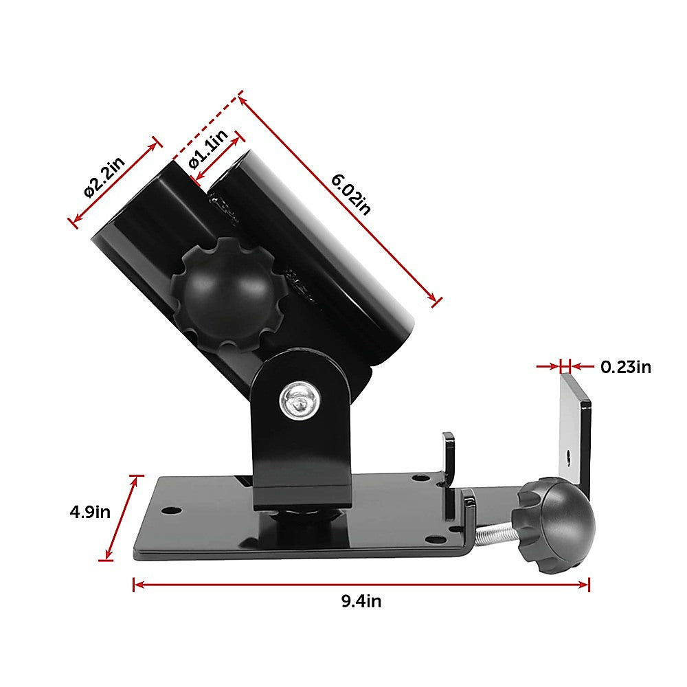 Gym Equipment & Accessories: Landmine T Bar Row Platform 360 Degree Swivel for 1 & 2 Inch Bars Olympic
