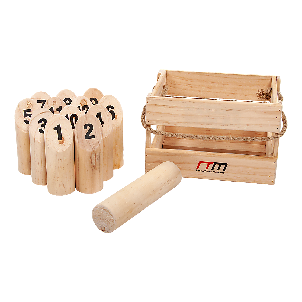 Activity Games: Number Toss Wooden Set Outdoor Games with Carry Case