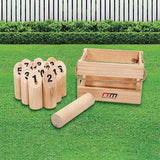 Activity Games: Number Toss Wooden Set Outdoor Games with Carry Case