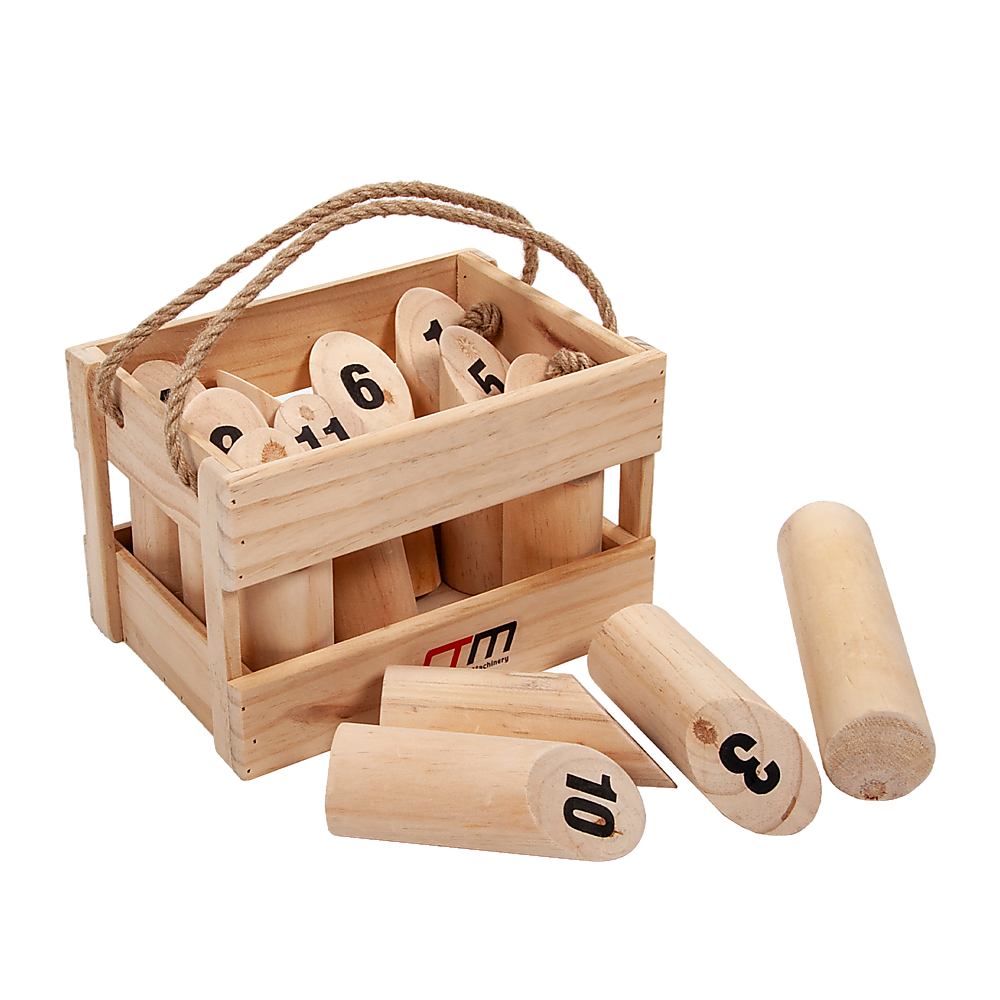 Activity Games: Number Toss Wooden Set Outdoor Games with Carry Case