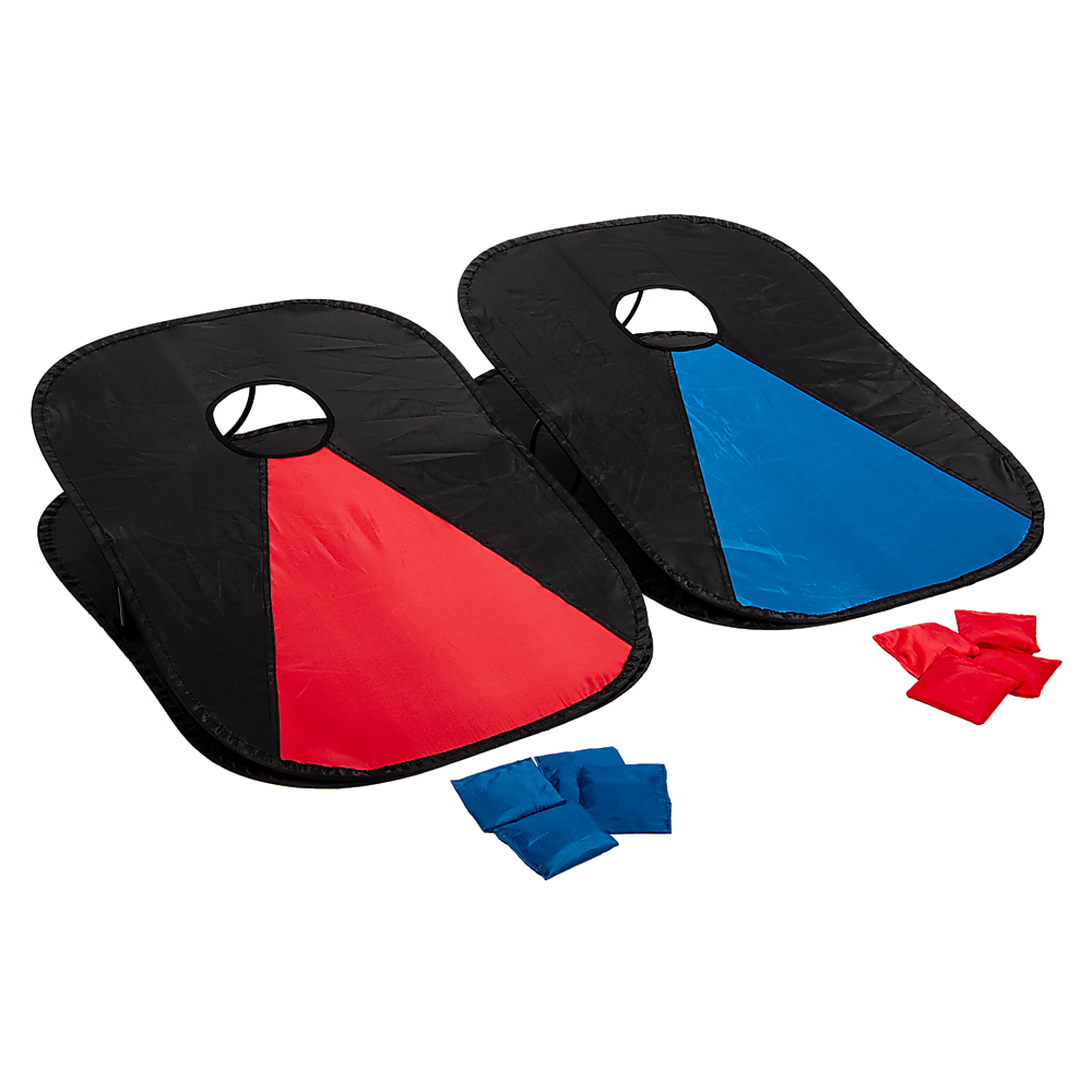 Activity Games: Collapsible Portable Corn Hole Boards With 8 Cornhole Bean Bags, Carry Case
