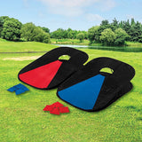 Activity Games: Collapsible Portable Corn Hole Boards With 8 Cornhole Bean Bags, Carry Case