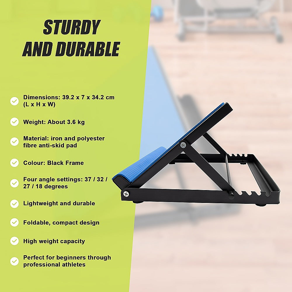 Yoga & Pilates: Adjustable Slant Board Stretching Ramp for Calf Ankle Incline