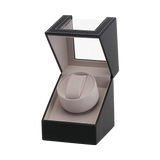 Arts & Crafts: Automatic Watch Winder Display Box Case Motor Rotation Storage PU Leather