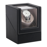 Arts & Crafts: Automatic Watch Winder Display Box Case Motor Rotation Storage PU Leather