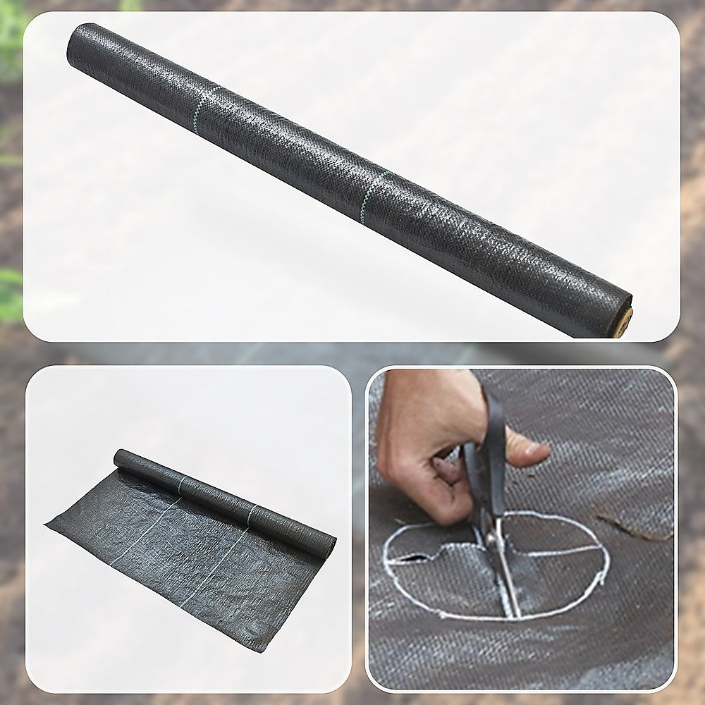 Gardening Accessories: Heavy Duty Weed Control PP Woven Fabric Weed Mat Gardening Plant 1.83m x 30m