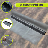 Gardening Accessories: Heavy Duty Weed Control PP Woven Fabric Weed Mat Gardening Plant 1.83m x 30m