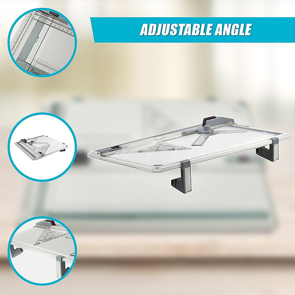 Arts & Crafts: A3 Drawing Board Table with Parallel Motion and Adjustable Angle Drafting