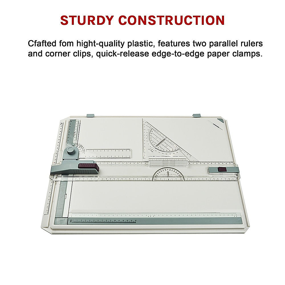 Arts & Crafts: A3 Drawing Board Table with Parallel Motion and Adjustable Angle Drafting