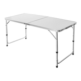 Outdoor Dining Sets: Aluminium Folding Table 120cm Portable Indoor Outdoor Picnic Party Camping Tables