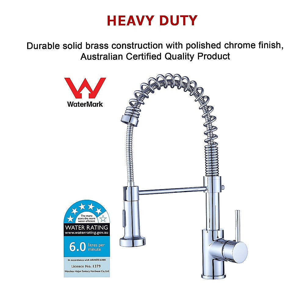 Tap & Sink Accessories: Basin Mixer Tap Faucet w/Extend -Kitchen Laundry Sink