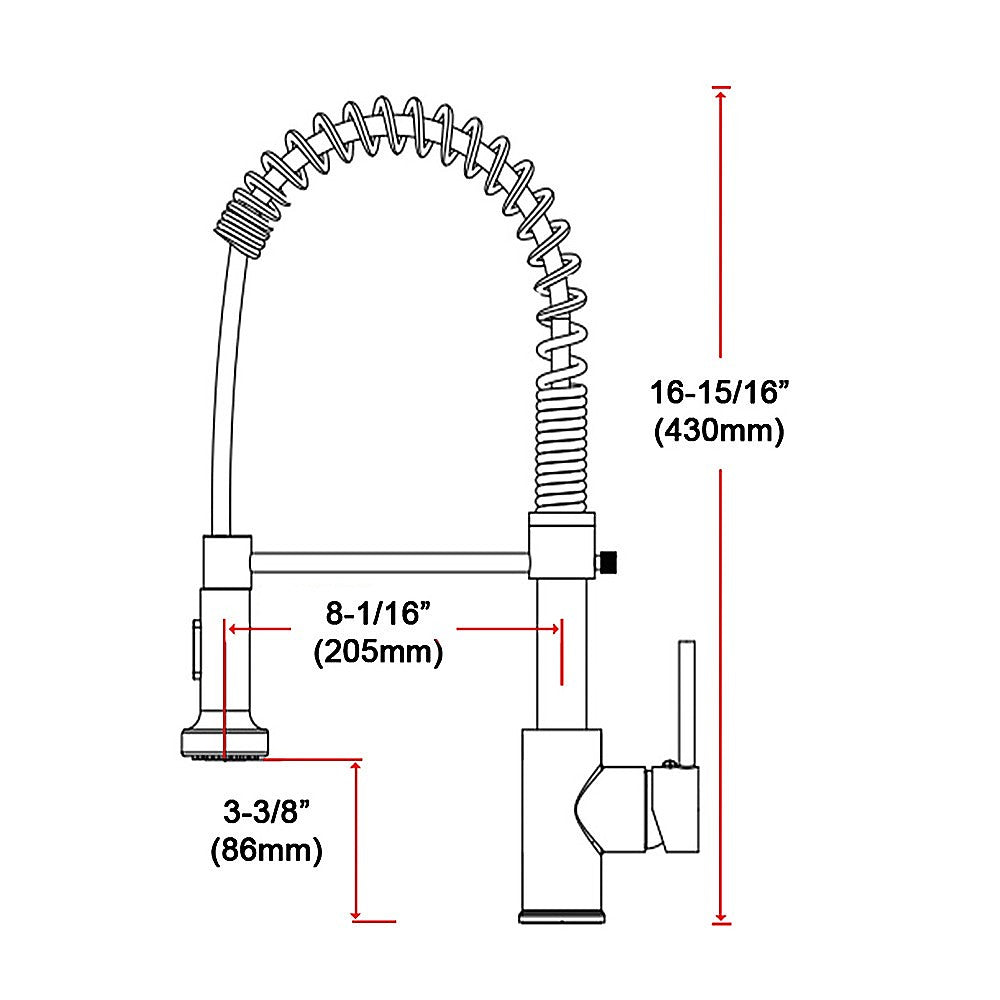 Tap & Sink Accessories: Basin Mixer Tap Faucet w/Extend -Kitchen Laundry Sink
