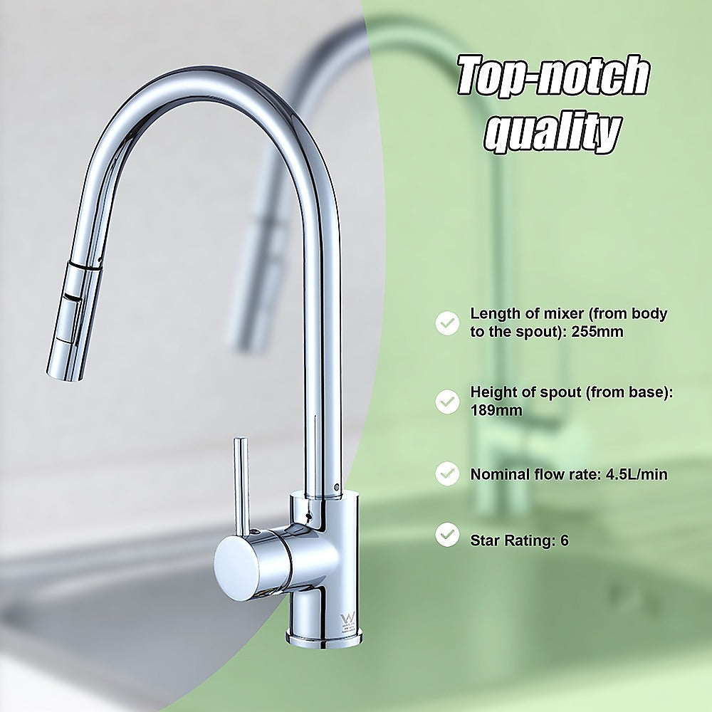 Tap & Sink Accessories: Basin Mixer Tap Faucet -Kitchen Laundry Bathroom Sink