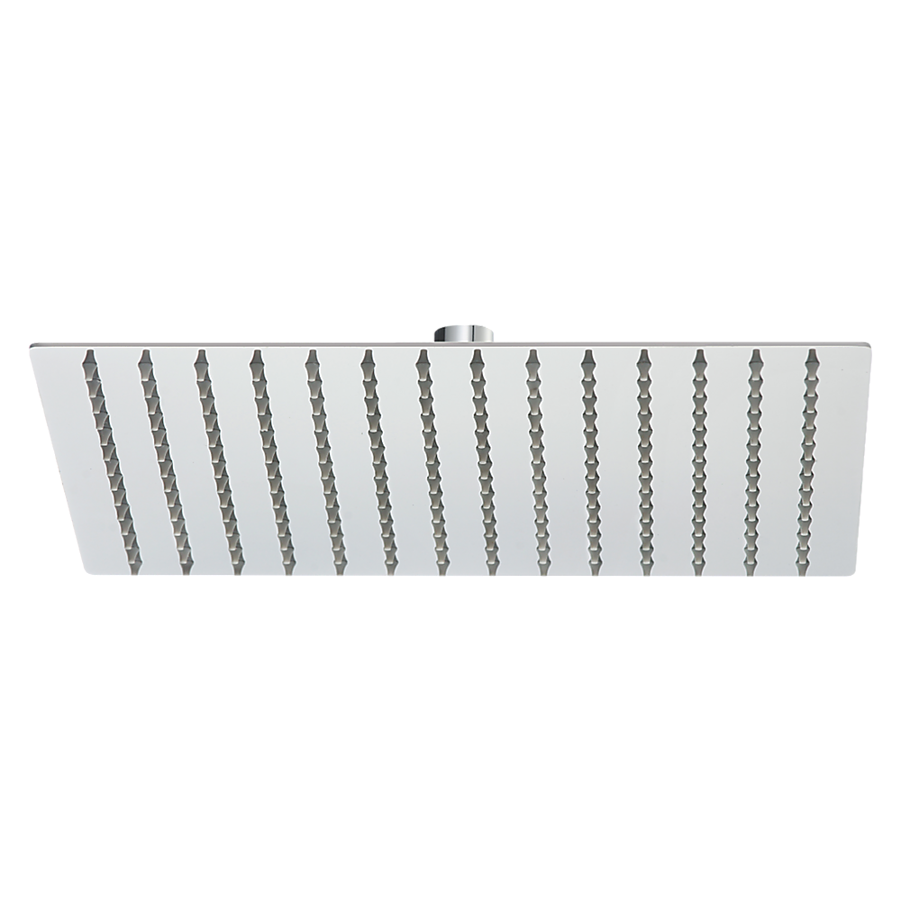 Shower Heads & Screens: 300mm Shower Head Square 304SS Polished Chrome Finish