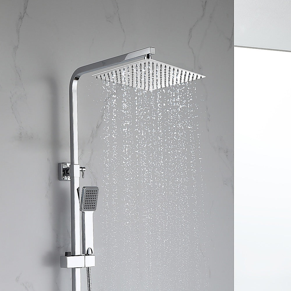 Shower Heads & Screens: 300mm Shower Head Square 304SS Polished Chrome Finish