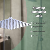 300mm Shower Head Square 304SS Polished Chrome Finish