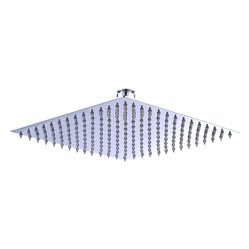 Shower Heads & Screens: 300mm Shower Head Square 304SS Polished Chrome Finish