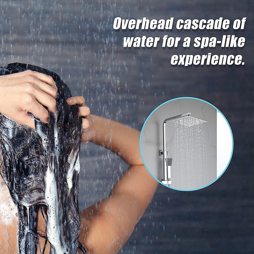 Shower Heads & Screens: 300mm Shower Head Square 304SS Polished Chrome Finish