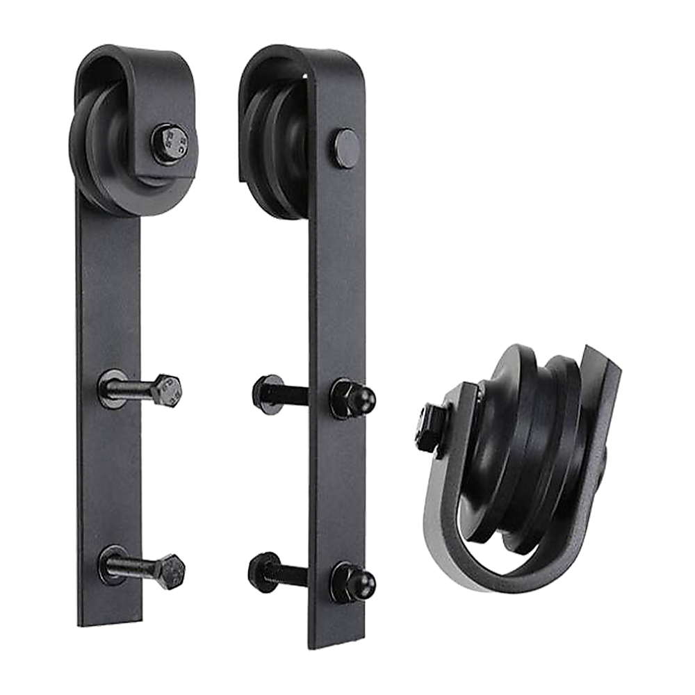 Door Hardware: 1.8m Sliding Barn Door Hardware Heavy Duty Sturdy Kit