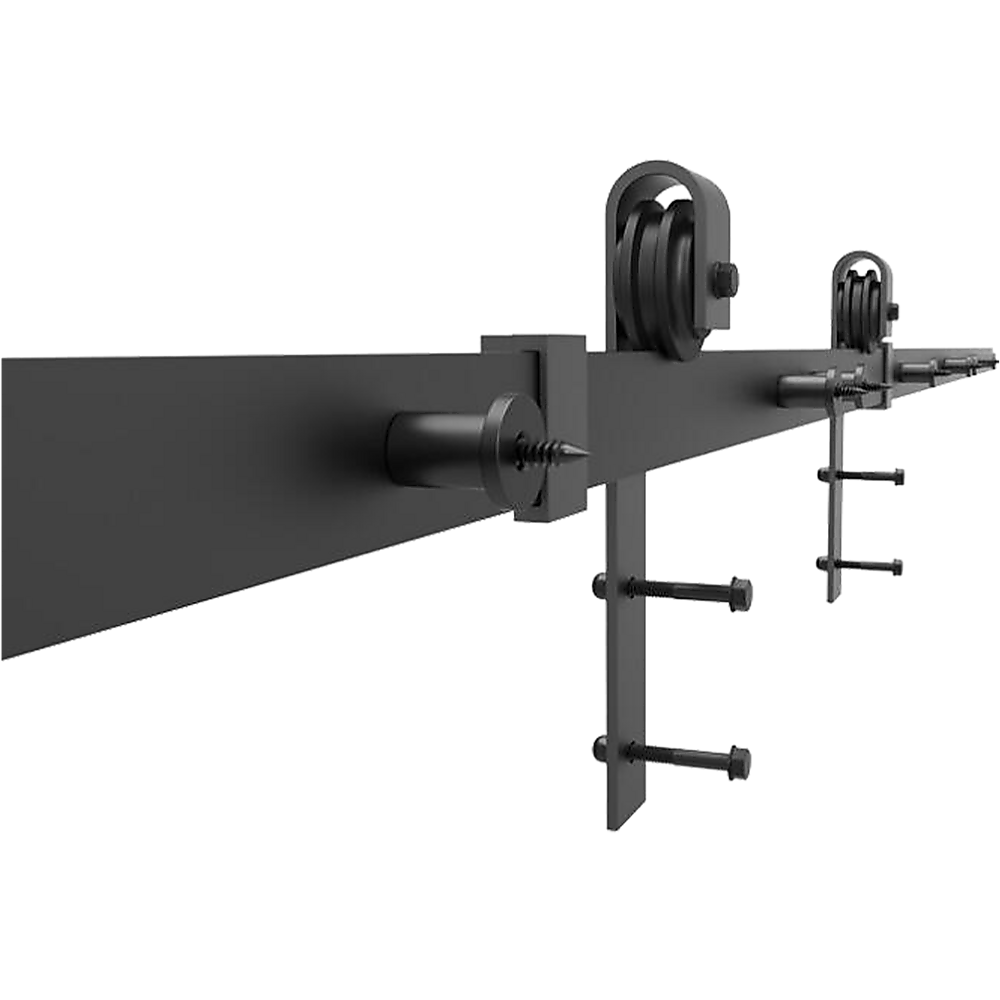Door Hardware: 1.8m Sliding Barn Door Hardware Heavy Duty Sturdy Kit