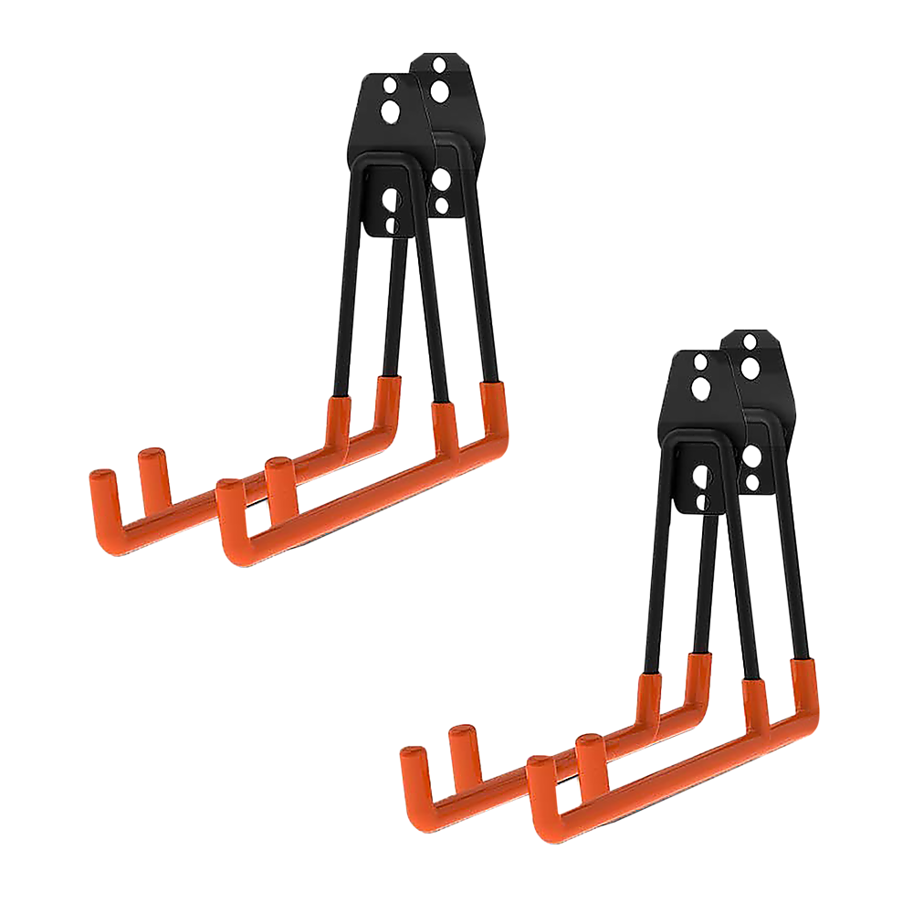 Masonry Tools: 12-Pack Wall Mount Garage Hooks Tool Storage Workshop Organiser Heavy Duty Steel