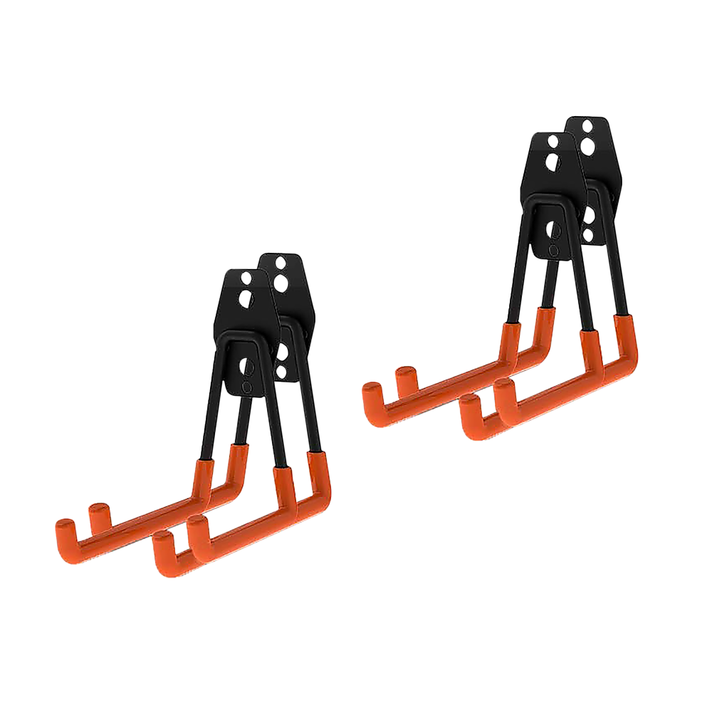 Masonry Tools: 12-Pack Wall Mount Garage Hooks Tool Storage Workshop Organiser Heavy Duty Steel