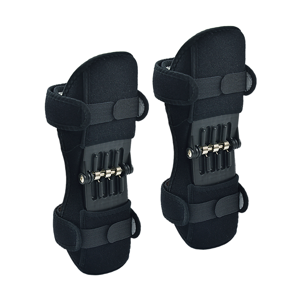 Supports & Braces: Power Knee Stabiliser Pad with Support Joint Spring Rebound Brace