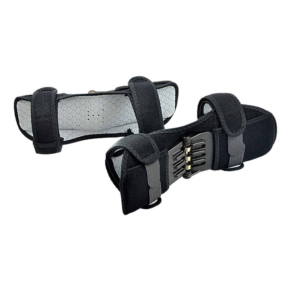 Supports & Braces: Power Knee Stabiliser Pad with Support Joint Spring Rebound Brace